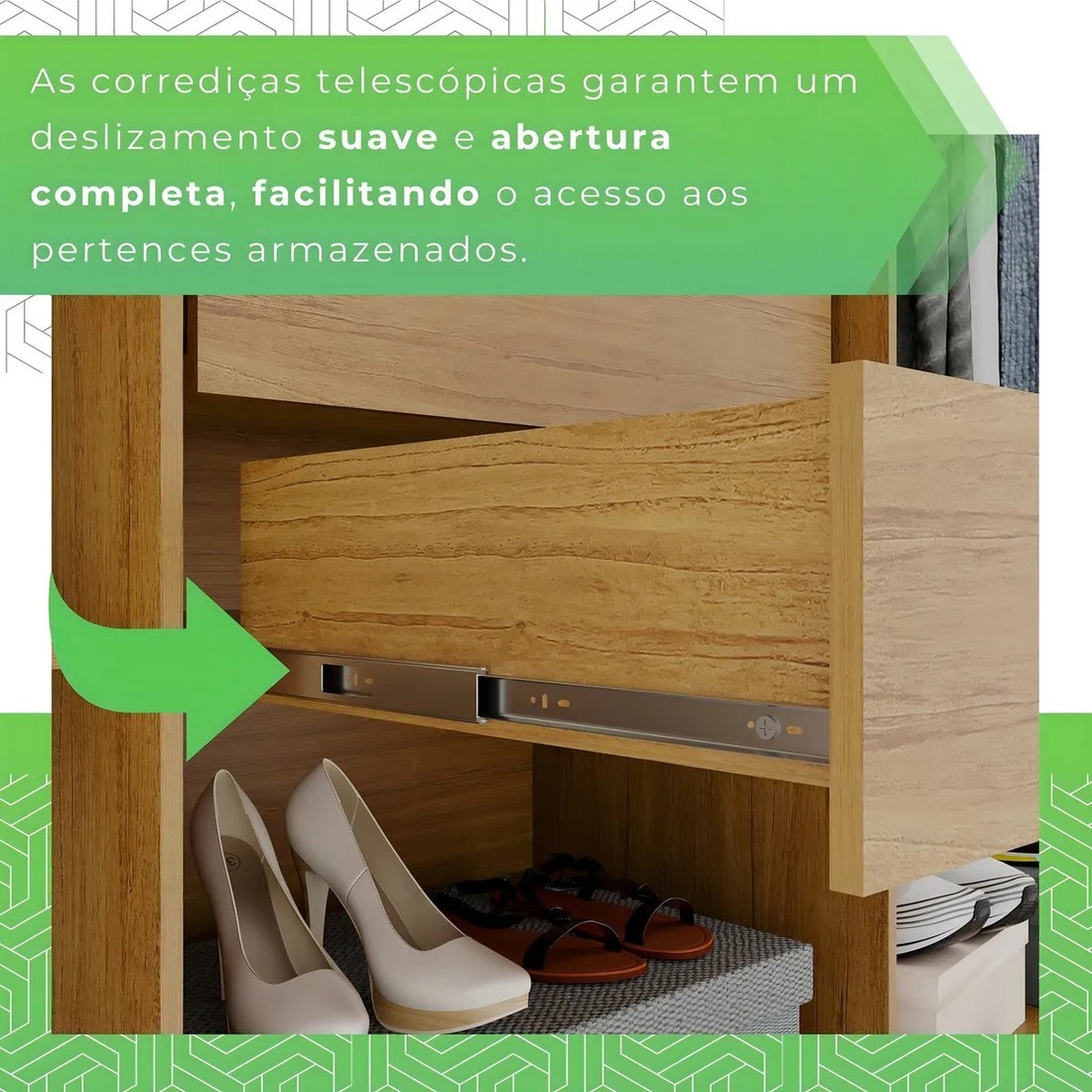 Guarda-roupa 6 Portas, com Espelho com Pés Madri Cinamomo/Off White - CHF Móveis