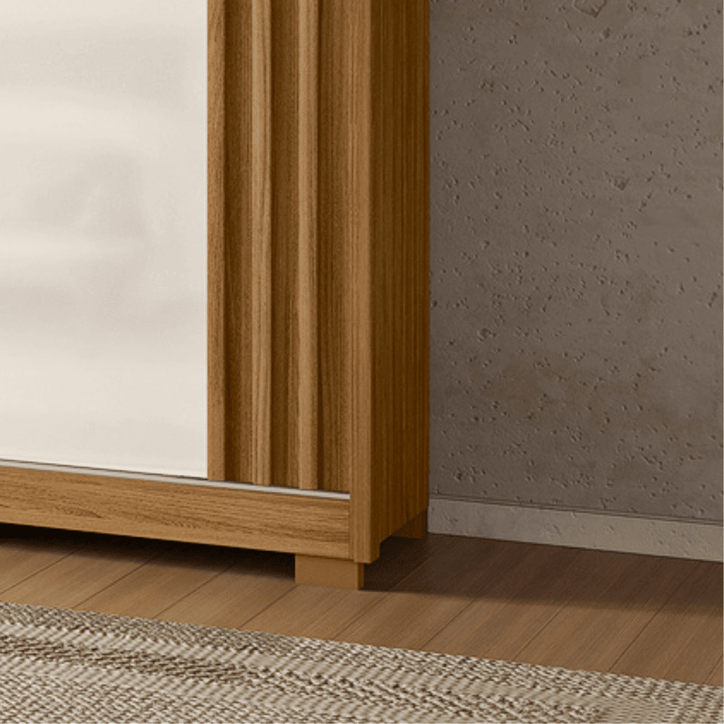 Guarda-Roupa 2 Portas de Correr Colorado - Freijo/Off White - Moval  Guarda-Roupa 2 Portas de Correr Colorado - Freijo/Off White - Moval