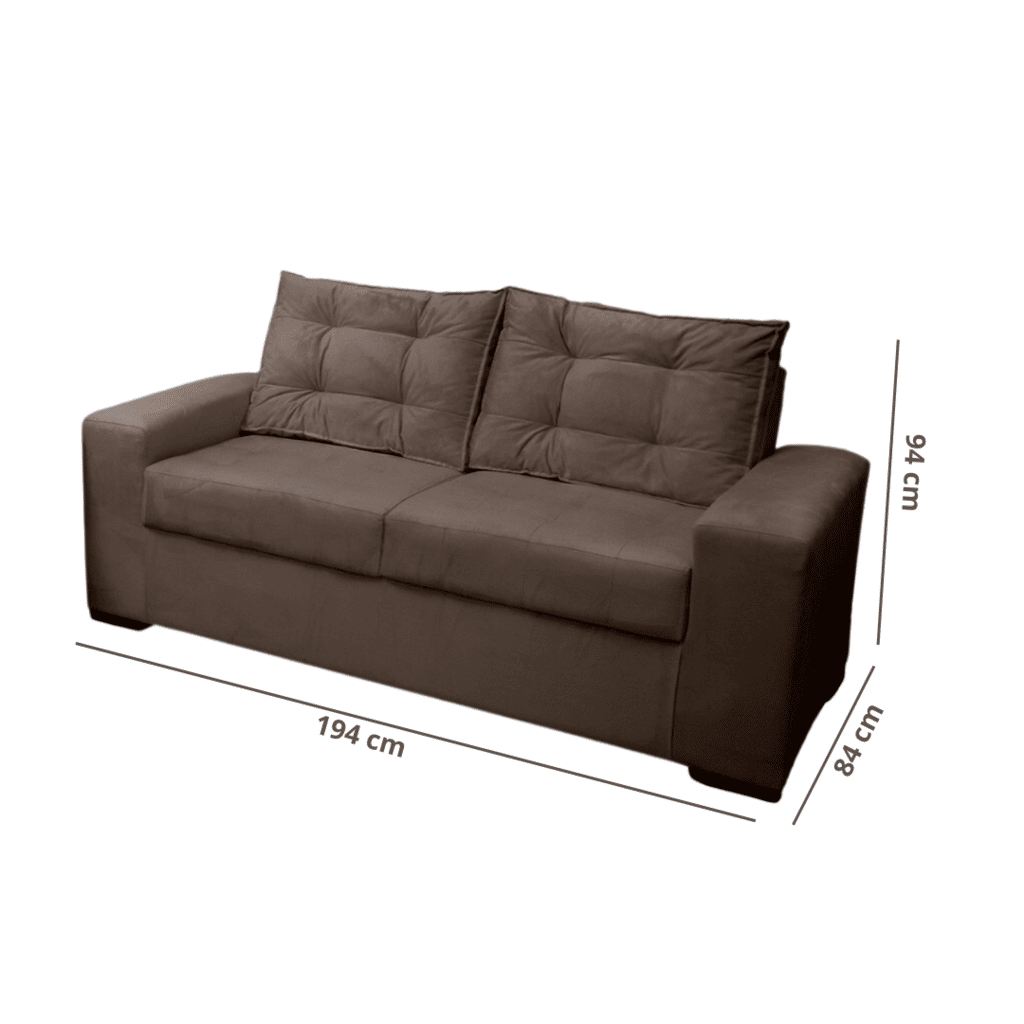 Conjunto de Sofá 2x3 Lugares Torun Castor Masterflex