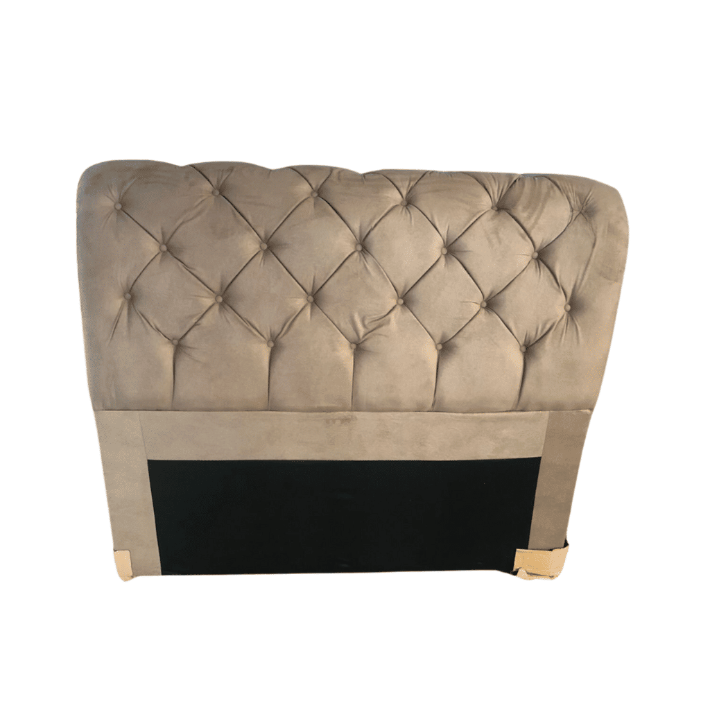 Cabeceira de Cama Box Casal  140cm Estofada Malu Adagio - Castor Cabeceira de Cama Box Casal  140cm Estofada Malu Adagio - Castor