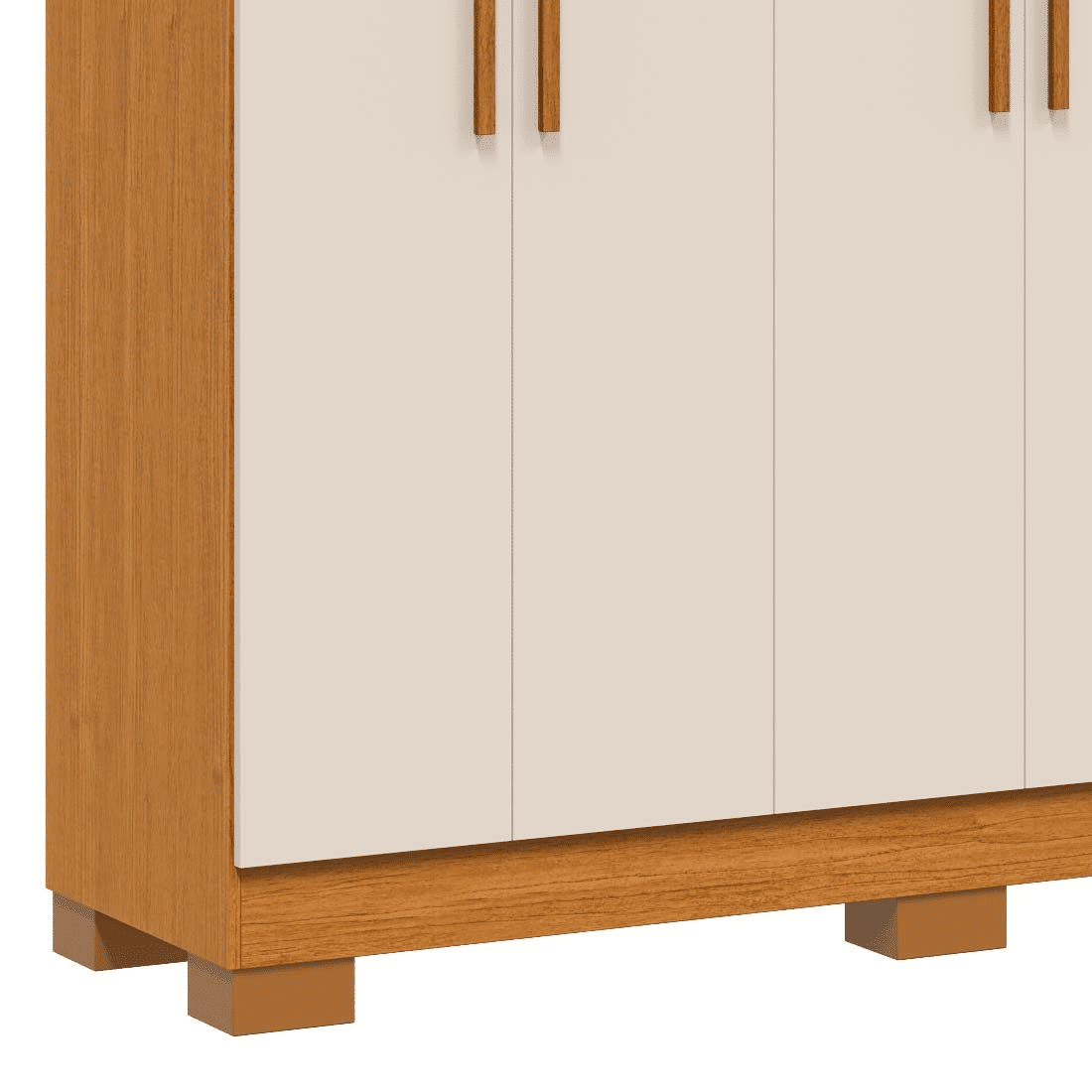 Guarda-Roupa Casal 100% MDF 8 Portas ACP Móveis Hanna Cinamomo/Off White Guarda-Roupa Casal 100% MDF 8 Portas ACP Móveis Hanna Cinamomo/Off White