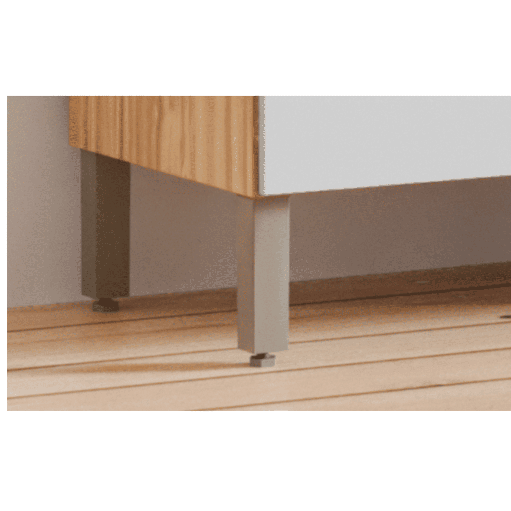 Armário de Cozinha Kit Ronipa MDF Concord 8 Portas 2 Gavetas Amêndoa/Off White