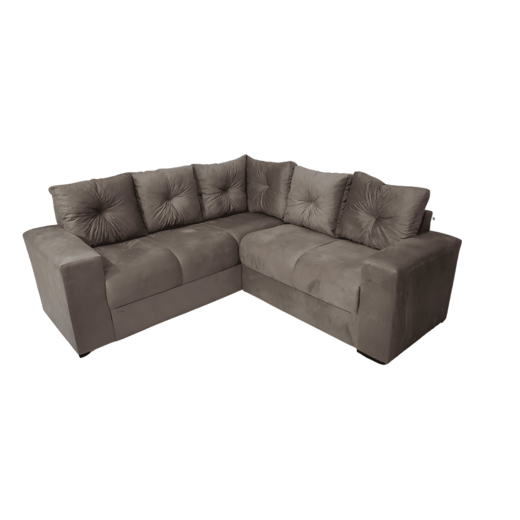 Sofá de Canto Star Marrom - Malu Estofados Sofá de Canto Star Marrom - Malu Estofados