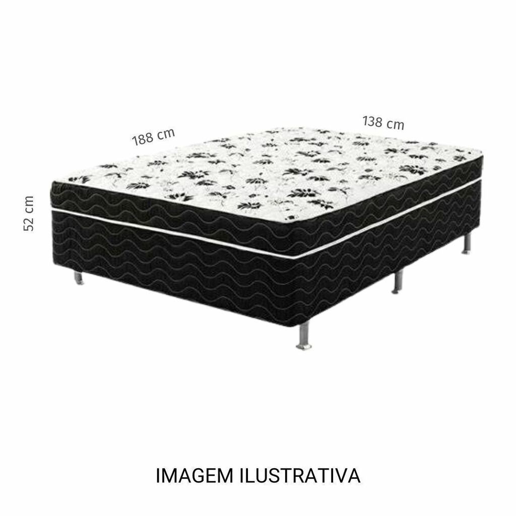 Cama Box Casal Conjugada 138x188x52 Confortiline Cama Box Casal Conjugada 138x188x52 Confortiline