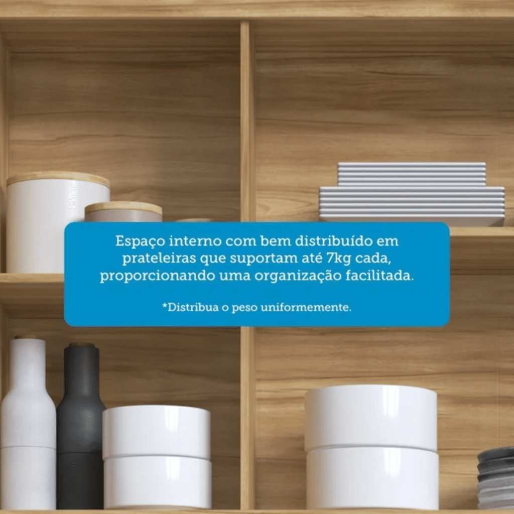 Armário Aéreo P/ Cozinha Chardonnay 3 Portas C/ Vidro Reflecta120cm Amendoa/chumbo - Ronipa