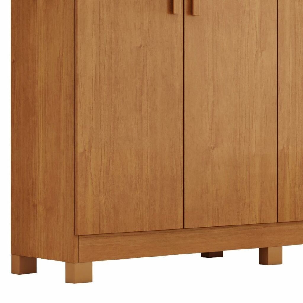 Guarda-Roupa Casal Em MDF 6 Portas Bianchi Nina Nature Guarda-Roupa Casal Em MDF 6 Portas Bianchi Nina Nature