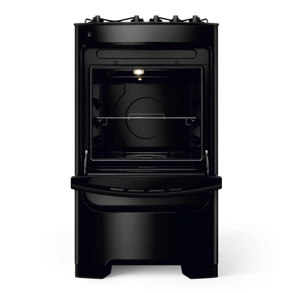 Fogão 4 Bocas Consul com Mesa de Vidro e Acendimento Automático CFO4VBE - Preto Fogão 4 Bocas Consul com Mesa de Vidro e Acendimento Automático CFO4VBE - Preto