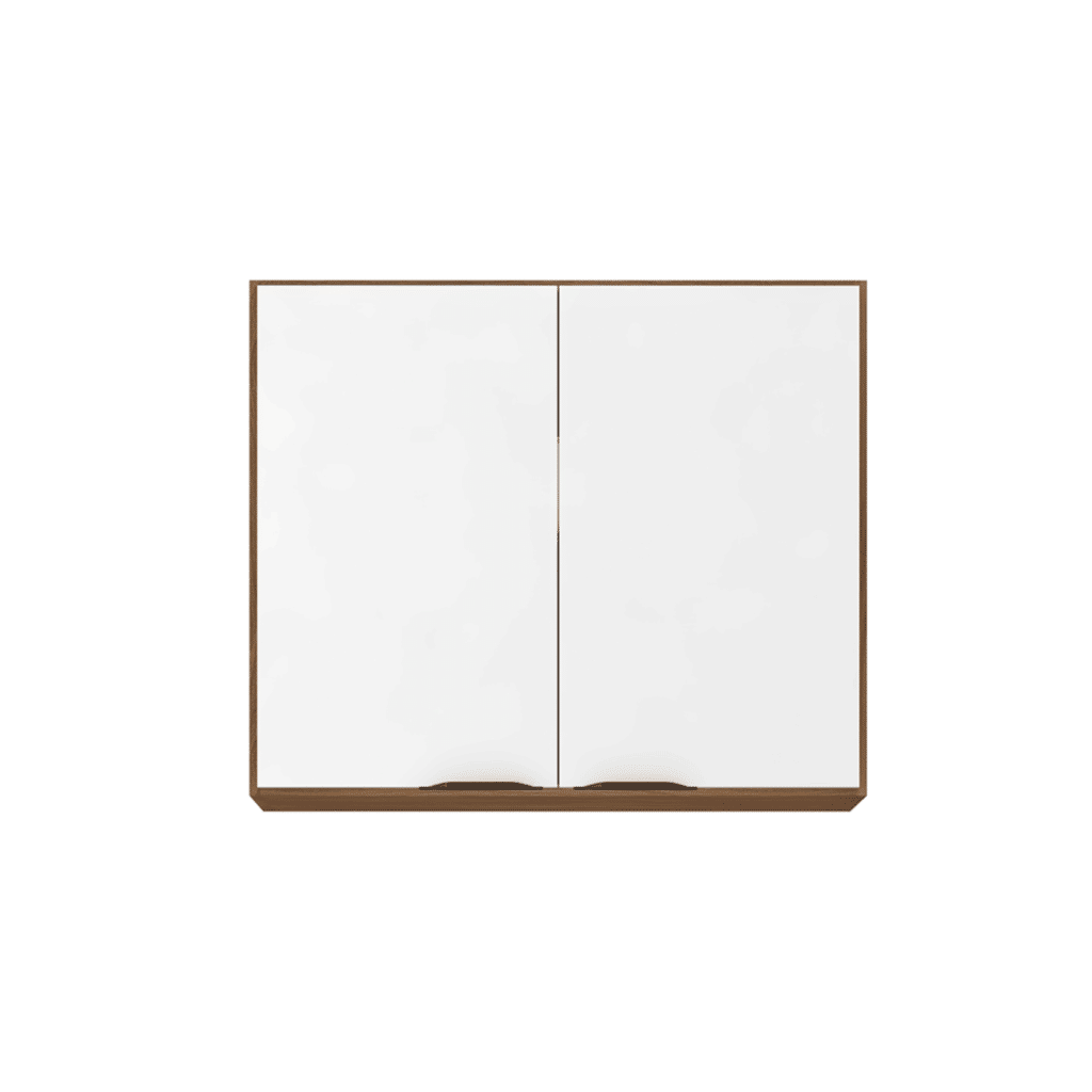 Armário Aéreo de Cozinha 2 Portas, Firenze 80cm - Demobile - Amêndoa/Branco Armário Aéreo de Cozinha 2 Portas, Firenze 80cm - Demobile - Amêndoa/Branco