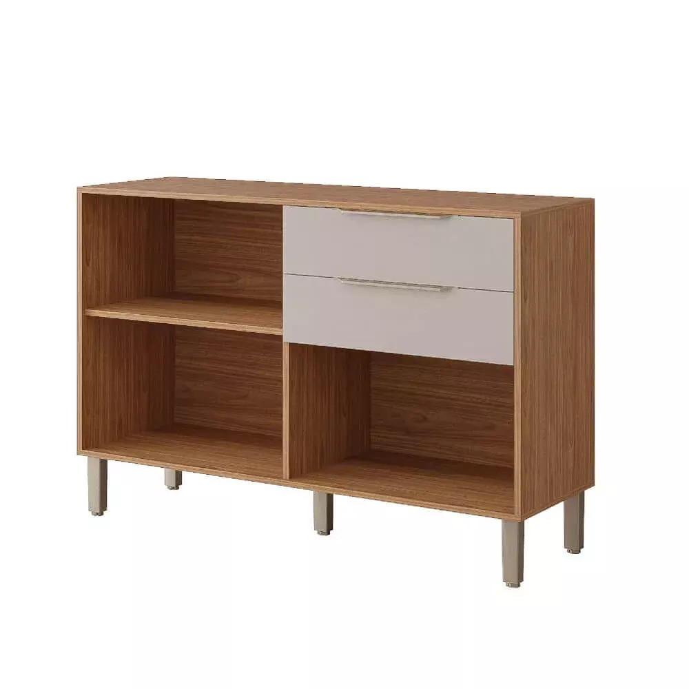 Balcão de Cozinha em MDF com Tampo 2 Gav e 2 Portas 120cm - Esplendida/Divina - MGM Móveis - Freijó/Off White  Balcão de Cozinha em MDF com Tampo 2 Gav e 2 Portas 120cm - Esplendida/Divina - MGM Móveis - Freijó/Off White