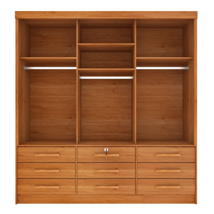 Guarda-Roupa Casal 3 Portas 9 Gavetas Tcil Móveis Chicago Cinamomo Guarda-Roupa Casal 3 Portas 9 Gavetas Tcil Móveis Chicago Cinamomo