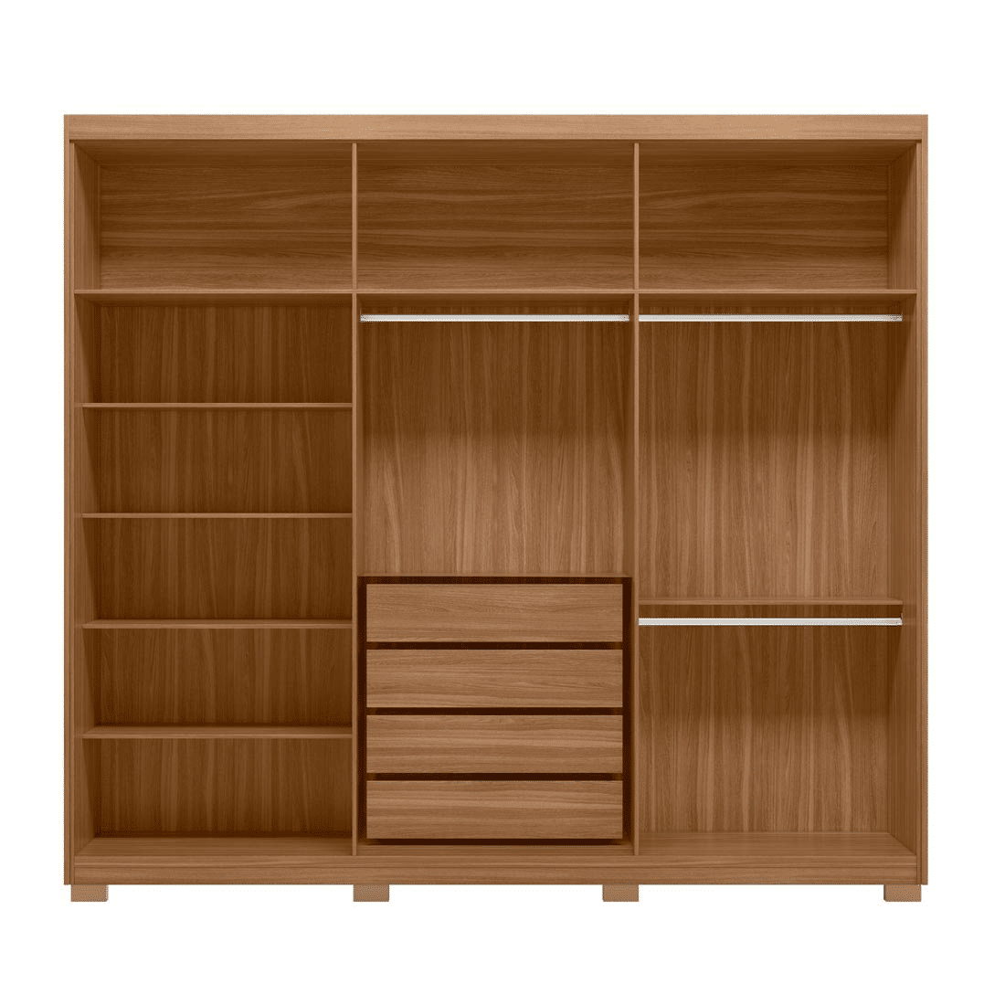 Guarda-Roupa Venice 6 Portas 100% MDF Demóbile - Amendoa/off White Guarda-Roupa Venice 6 Portas 100% MDF Demóbile - Amendoa/off White