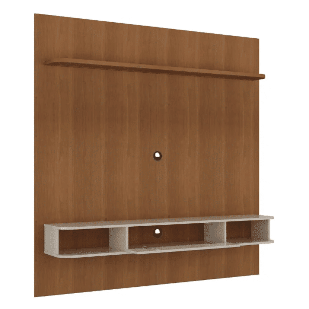 Painel para Tv até 75 Polegadas Belluno 1 Porta e LED Cinamomo/off White Artely Painel para Tv até 75 Polegadas Belluno 1 Porta e LED Cinamomo/off White Artely