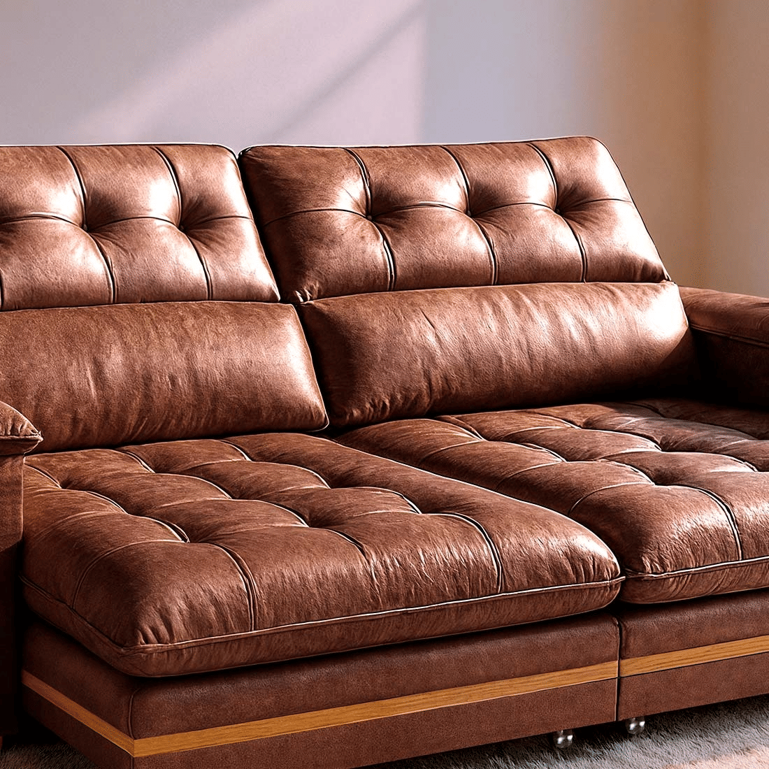 Sofá Retrátil e Reclinável Avila 290cm com Molas 9102 - Bom Pastor