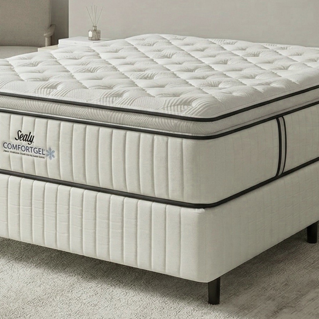 Colchão Sealy ComfortGel Molas Ensacadas 138x188 Plumatex