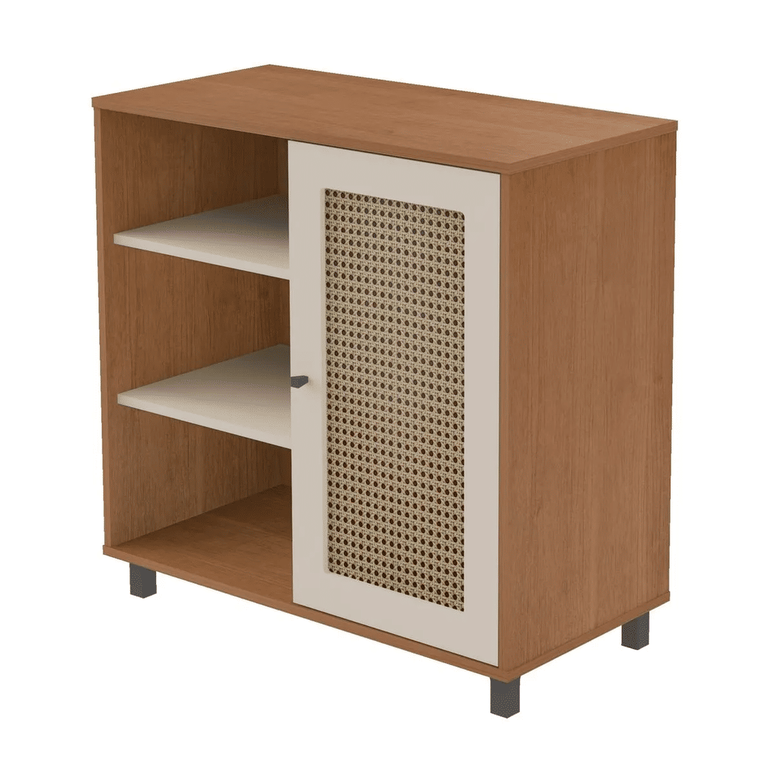 Buffet Charlotte 1 Porta 3 Nichos Cinamomo/Off White – Artely