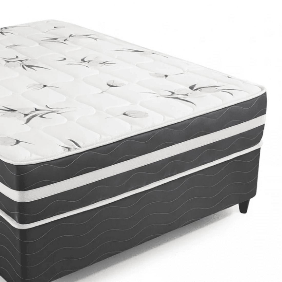 Conjunto Box Viena Casal (Base+ Colchão) Molas Ensacadas 138x188x52 Conjunto Box Viena Casal (Base+ Colchão) Molas Ensacadas 138x188x52