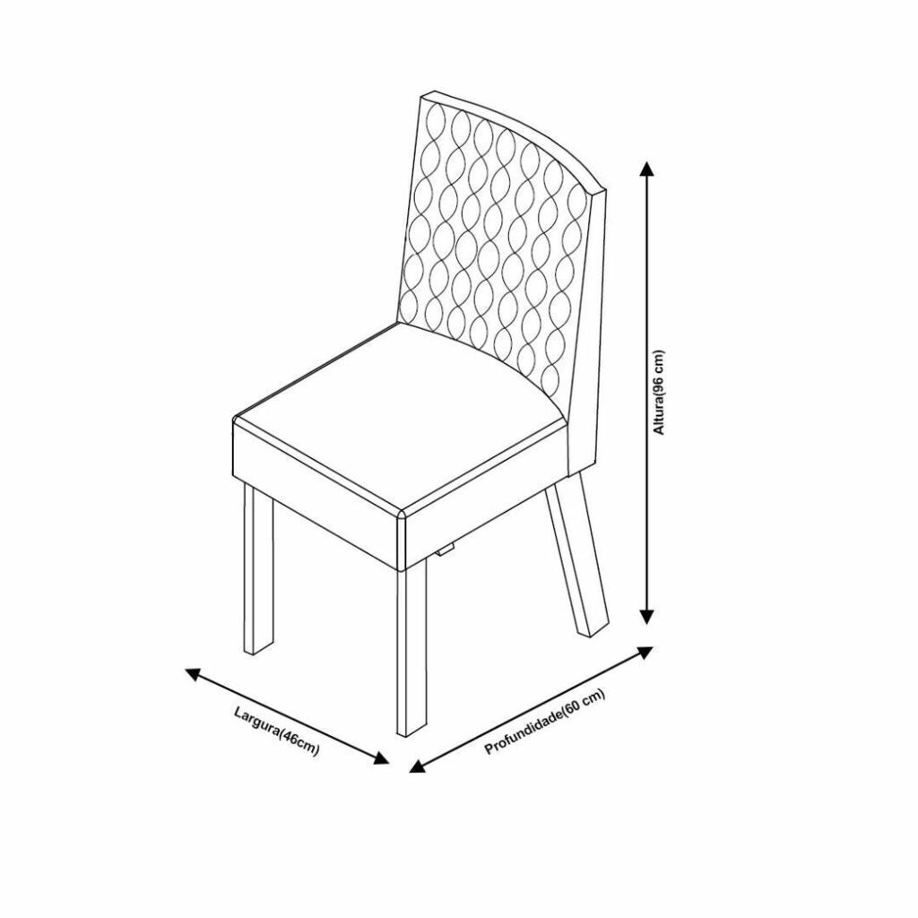 Conjunto Mesa Malta 100x100 com 04 cadeiras, Amendoa com Off White - Bom Pastor Conjunto Mesa Malta 100x100 com 04 cadeiras, Amendoa com Off White - Bom Pastor