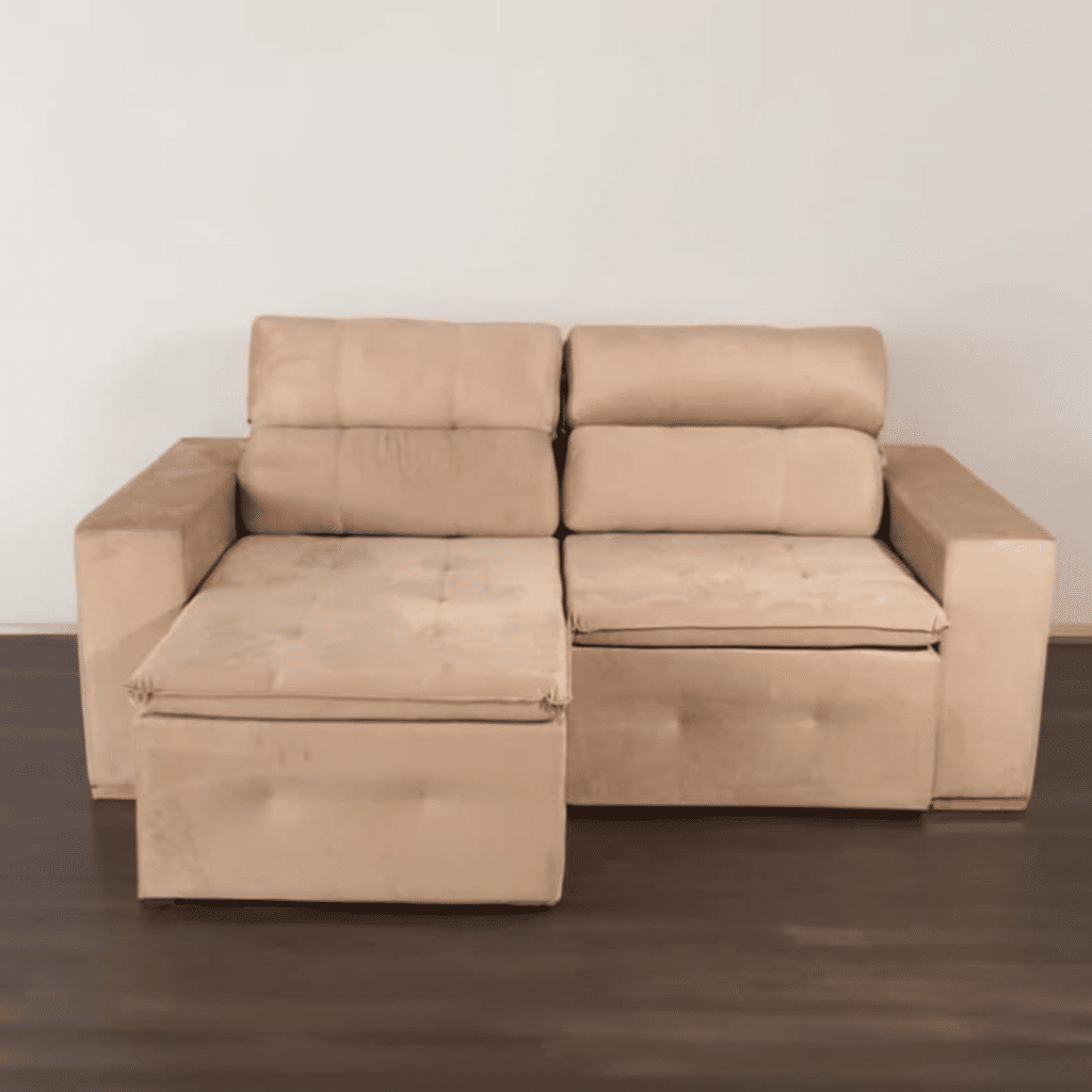 Sofá Retrátil e Reclinável Inovaflex Smart Milenium 3 Lugares Bege