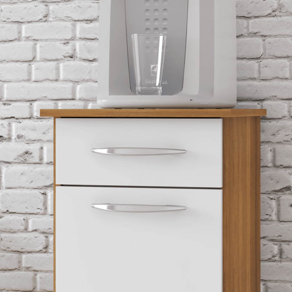 Balcão de Cozinha Multiuso 1 Portas 1 Gaveta Viena Freijó/Branco Fiorello Balcão de Cozinha Multiuso 1 Portas 1 Gaveta Viena Freijó/Branco Fiorello