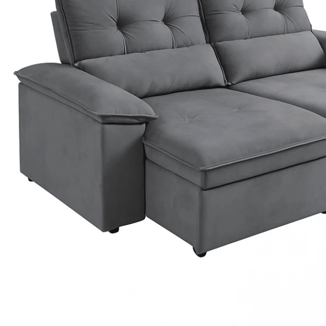 Sofá Retrátil e Reclinável Zeus Cinza - Nordeste Flex Sofá Retrátil e Reclinável Zeus Cinza - Nordeste Flex