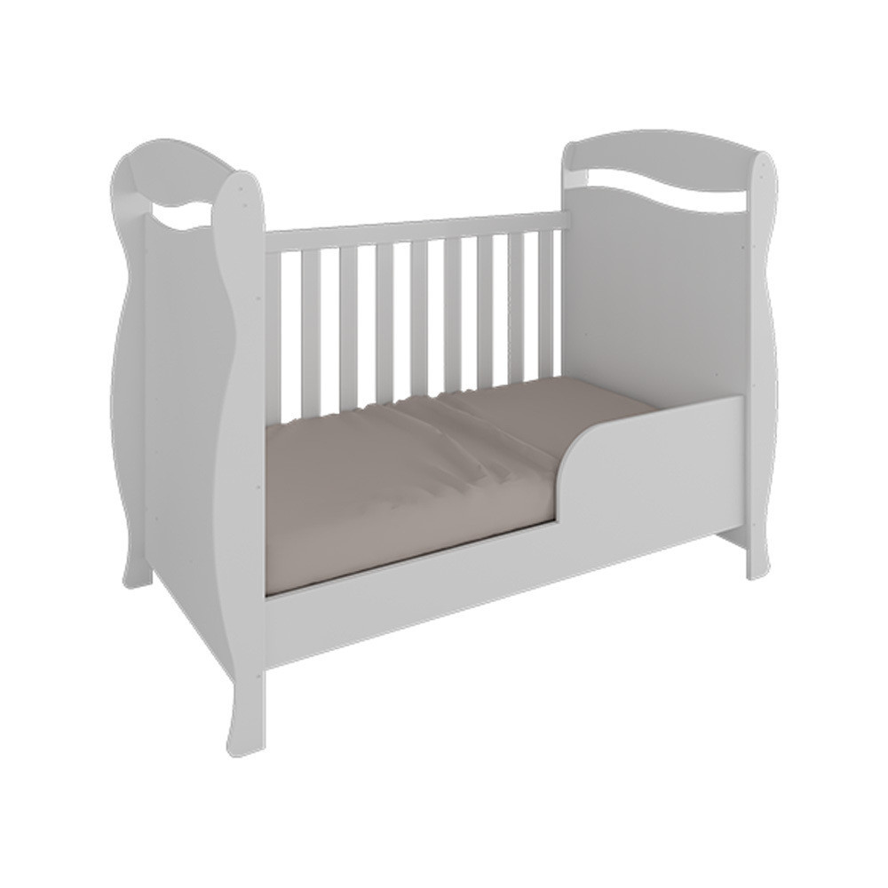 Berço Mini Cama Júnior 100% MDF Móveis Peroba Branco Berço Mini Cama Júnior 100% MDF Móveis Peroba Branco