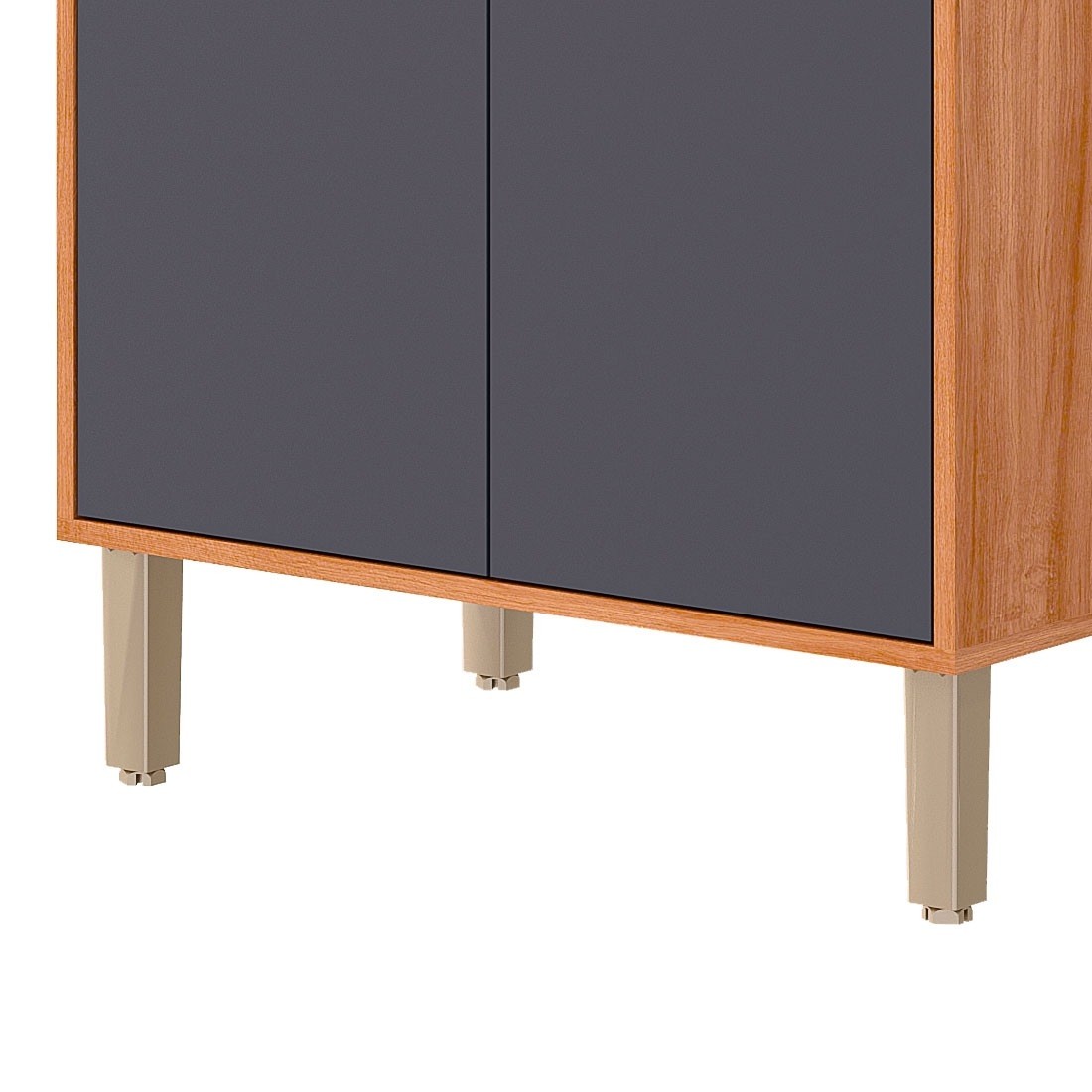 Paneleiro Torre Quente Esplendida 1 Forno 4 Portas 100% MDF MGM Móveis - Cina/Tit