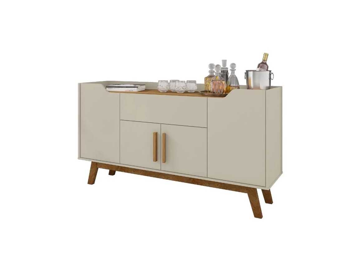 Aparador Buffet Future Off White Cinamomo - Móveis Bechara Aparador Buffet Future Off White Cinamomo - Móveis Bechara