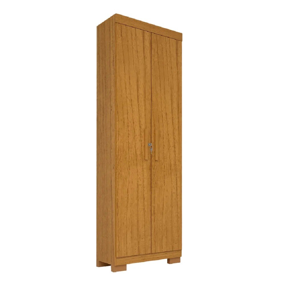 Armário Multiuso 2 Portas 100% MDF com Chave e Pés Iris Cinamomo - ACP Móveis Armário Multiuso 2 Portas 100% MDF com Chave e Pés Iris Cinamomo - ACP Móveis