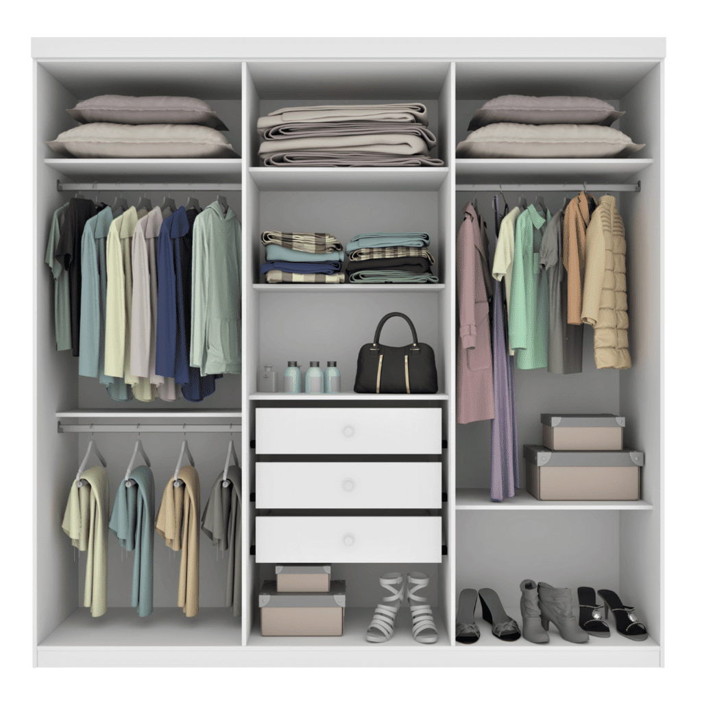 Guarda-Roupa Casal 6 Portas Olimpo Branco -  Tcil Móveis  Guarda-Roupa Casal 6 Portas Olimpo Branco -  Tcil Móveis