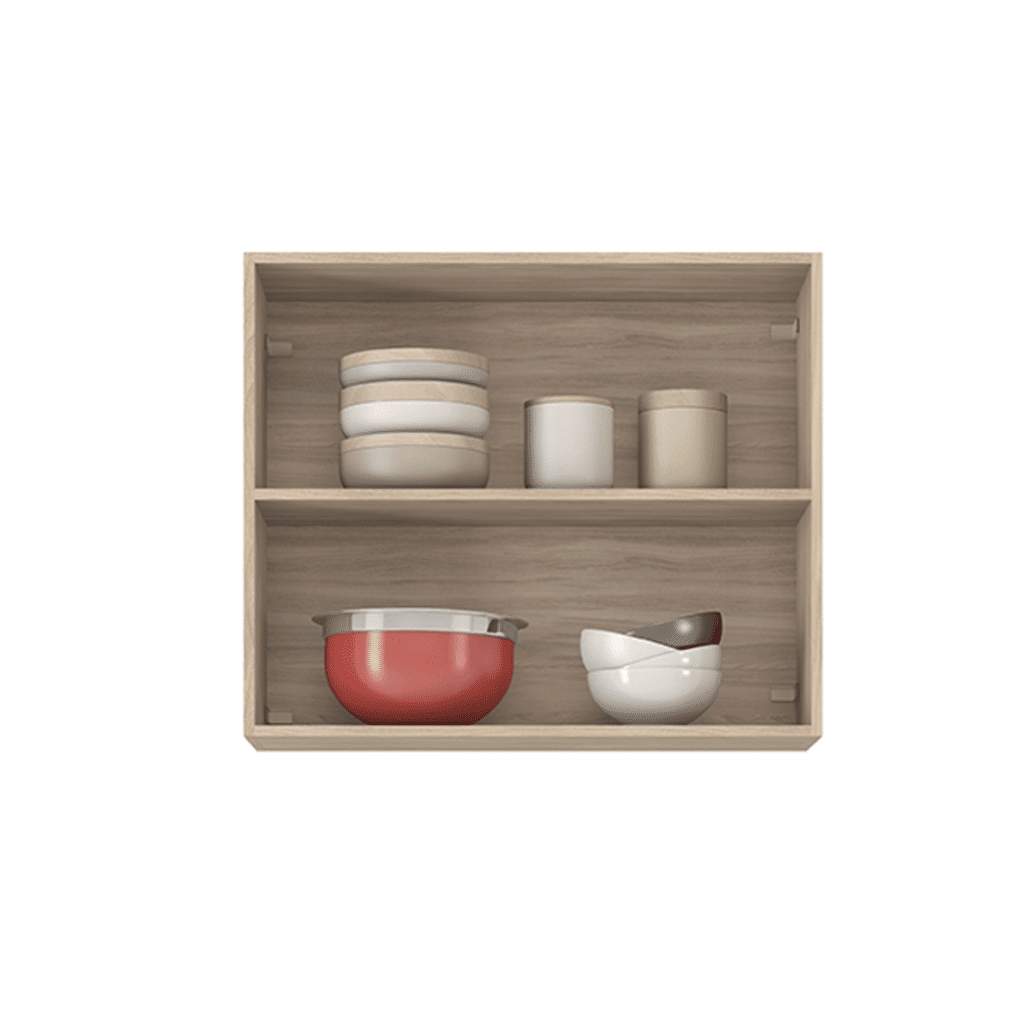 Armário Aéreo de Cozinha 2 Portas, Firenze 80cm - Demobile - Avelã/Grafite Armário Aéreo de Cozinha 2 Portas, Firenze 80cm - Demobile - Avelã/Grafite