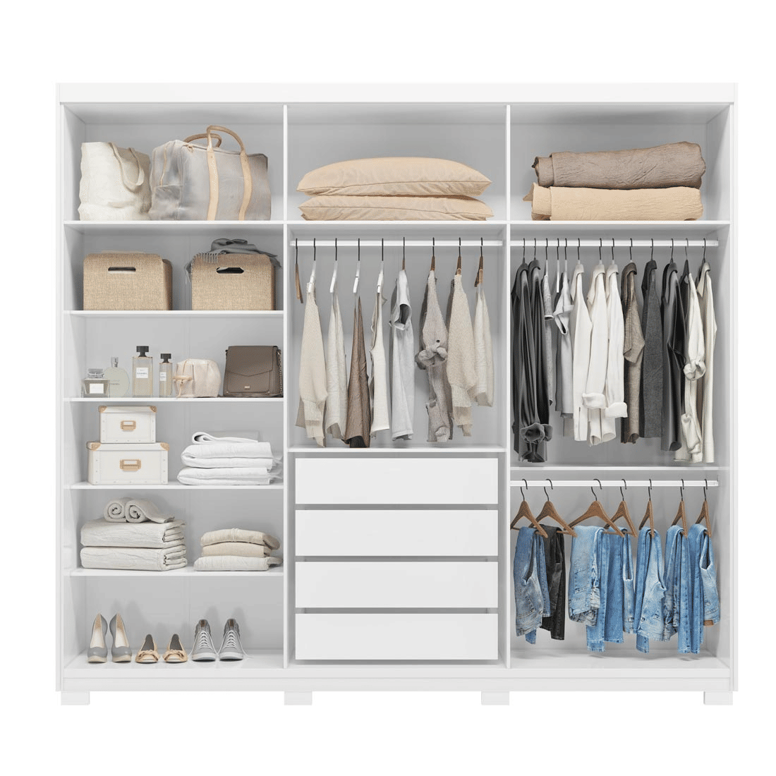 Guarda-Roupa Venice 6 Portas 100% MDF Demóbile - Branco Guarda-Roupa Venice 6 Portas 100% MDF Demóbile - Branco