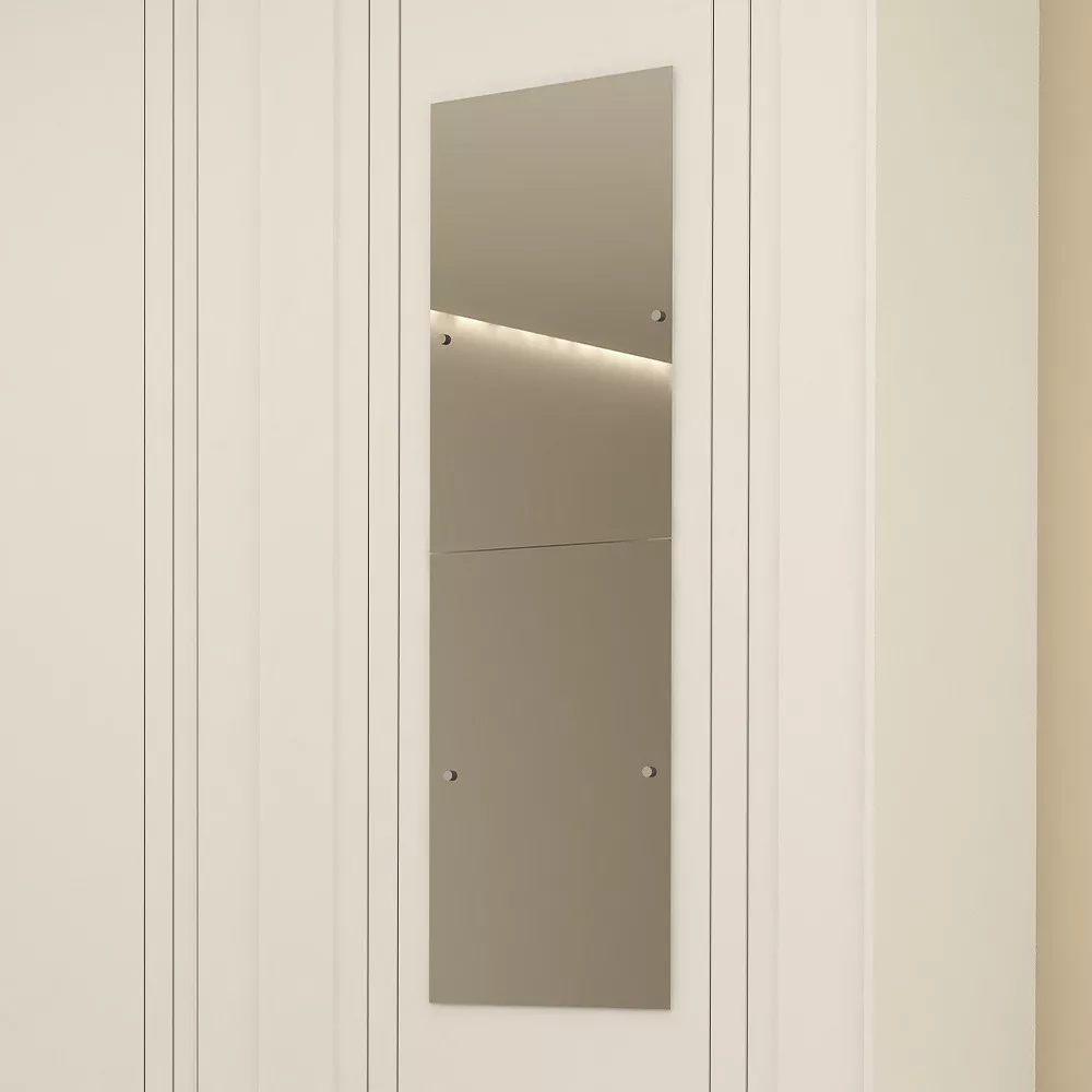 Guarda-Roupa com Espelho Heloisa Prime em MDF 2 Portas Branco - Acp Móveis Guarda-Roupa com Espelho Heloisa Prime em MDF 2 Portas Branco - Acp Móveis