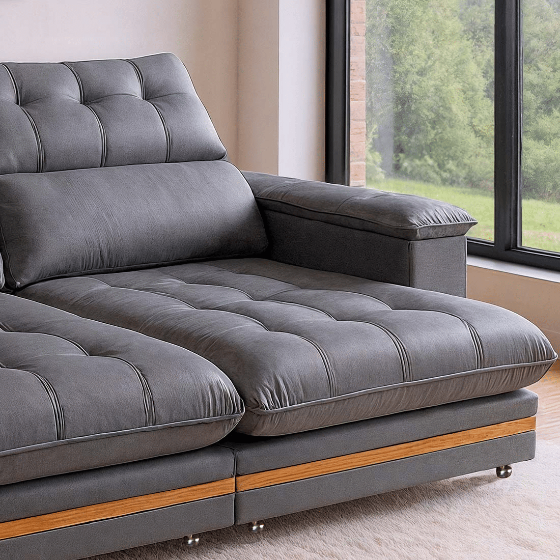 Sofá Retrátil e Reclinável Avila 250cm com Molas 2036 - Bom Pastor