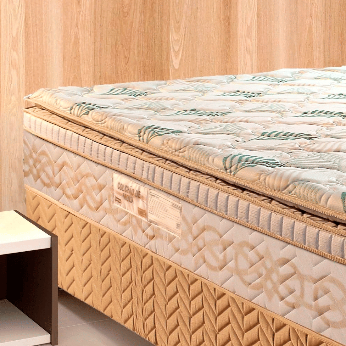 Conjunto Box Recordare Bambo Casal 138cm com Molas Ensacadas - Paropas