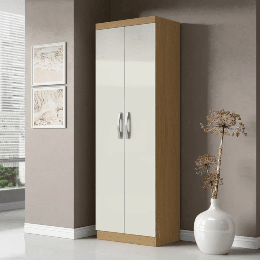 Armário Multiuso 2 Portas New Atacama/Off White - Aramóveis Armário Multiuso 2 Portas New Atacama/Off White - Aramóveis