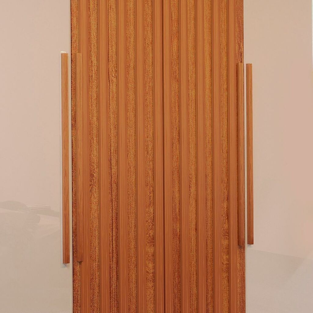 Guarda-Roupa Casal em MDF 6 Portas Bom Pastor Mary Naturalle/Off White/Naturalle Ripado Guarda-Roupa Casal em MDF 6 Portas Bom Pastor Mary Naturalle/Off White/Naturalle Ripado