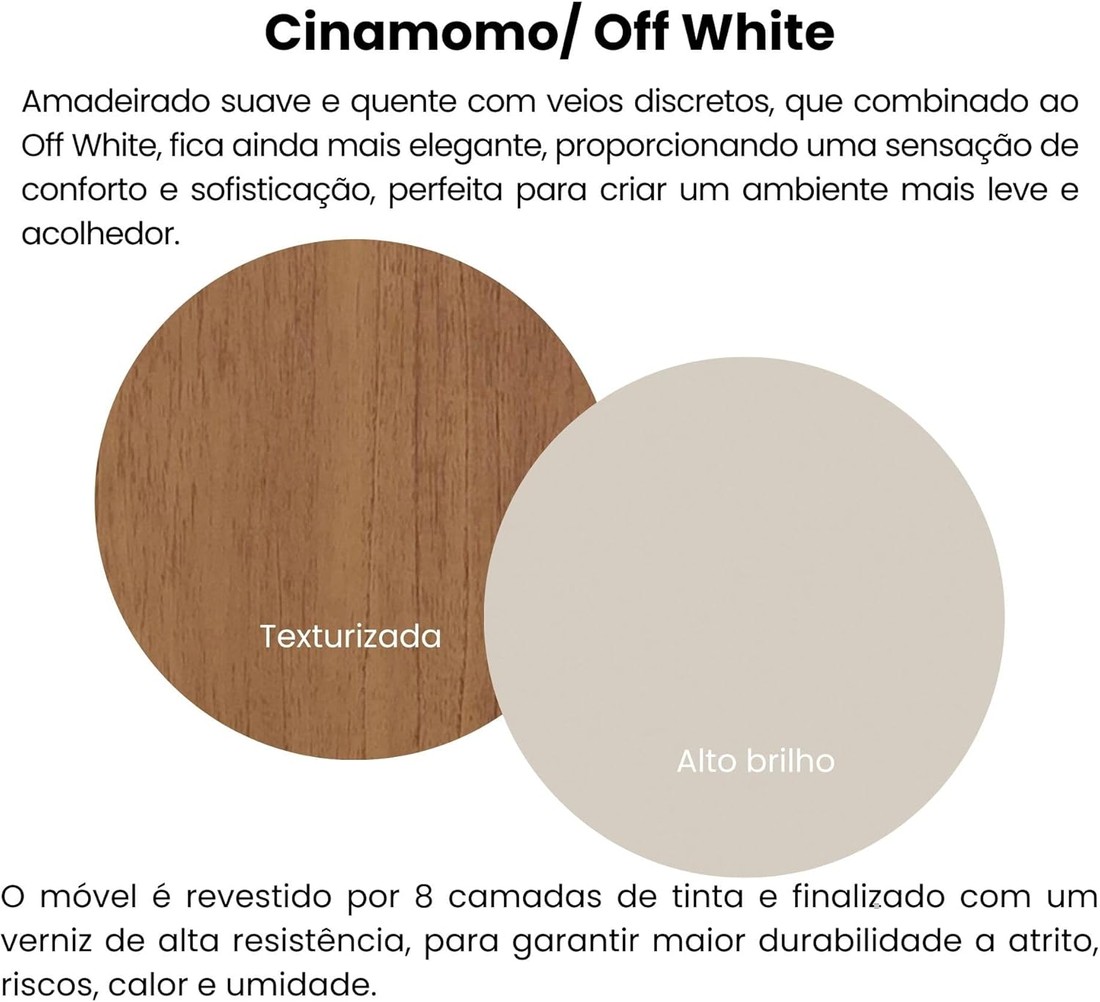 Escrivaninha Artely Nomad 1 Porta de Correr Cinamomo Off White Escrivaninha Artely Nomad 1 Porta de Correr Cinamomo Off White
