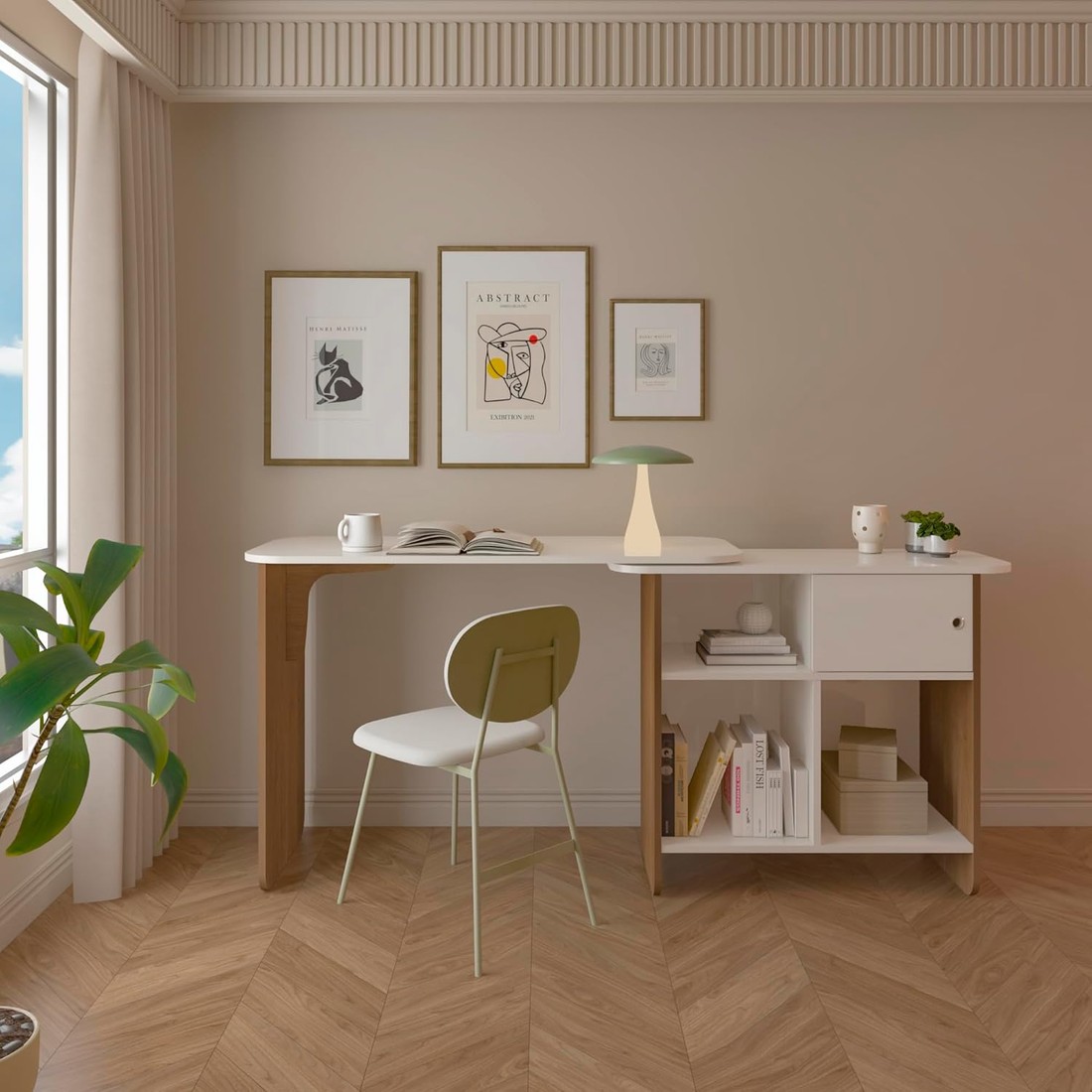 Escrivaninha Artely Nomad 1 Porta de Correr Cinamomo Off White Escrivaninha Artely Nomad 1 Porta de Correr Cinamomo Off White