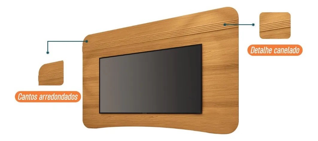 Painel HB Armony 2.0 Cinamomo 200cm Painel HB Armony 2.0 Cinamomo 200cm