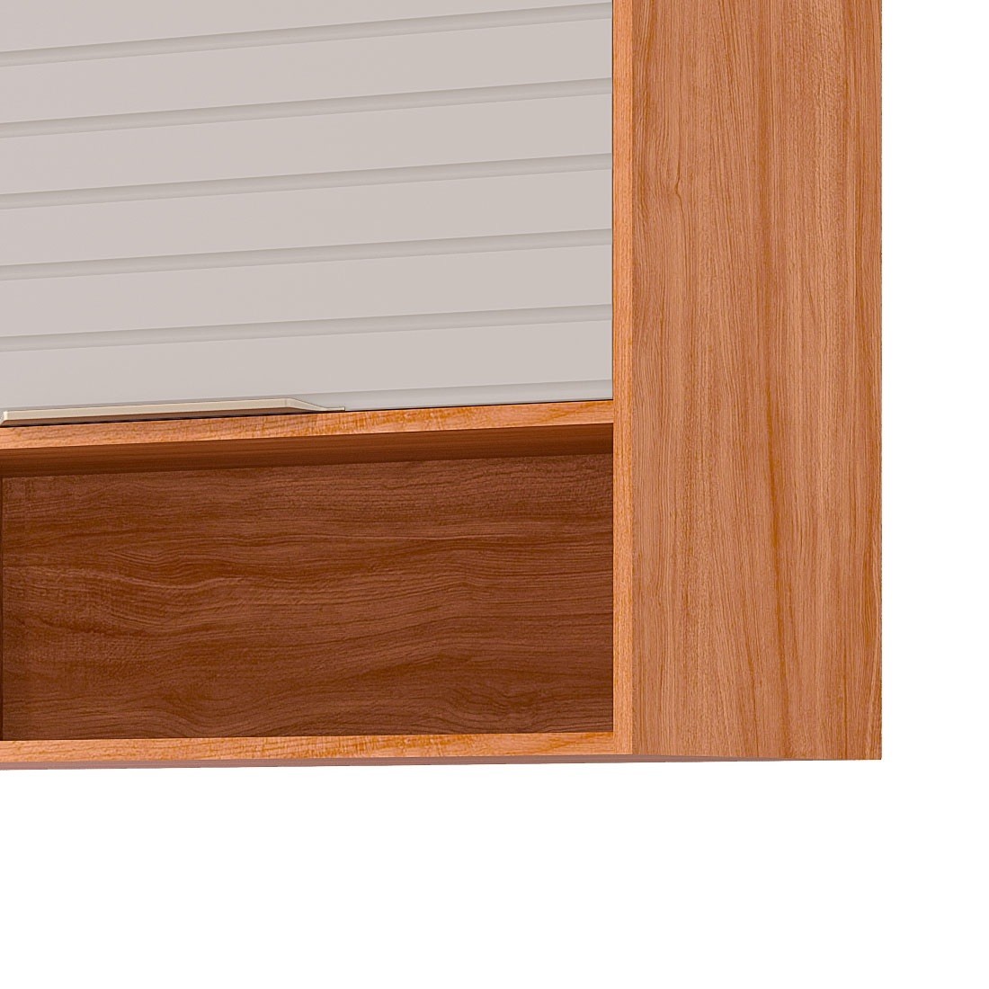 Armário Aéreo Esplendida 80 2 Portas 100% MDF MGM Móveis - Cinamomo/Of White