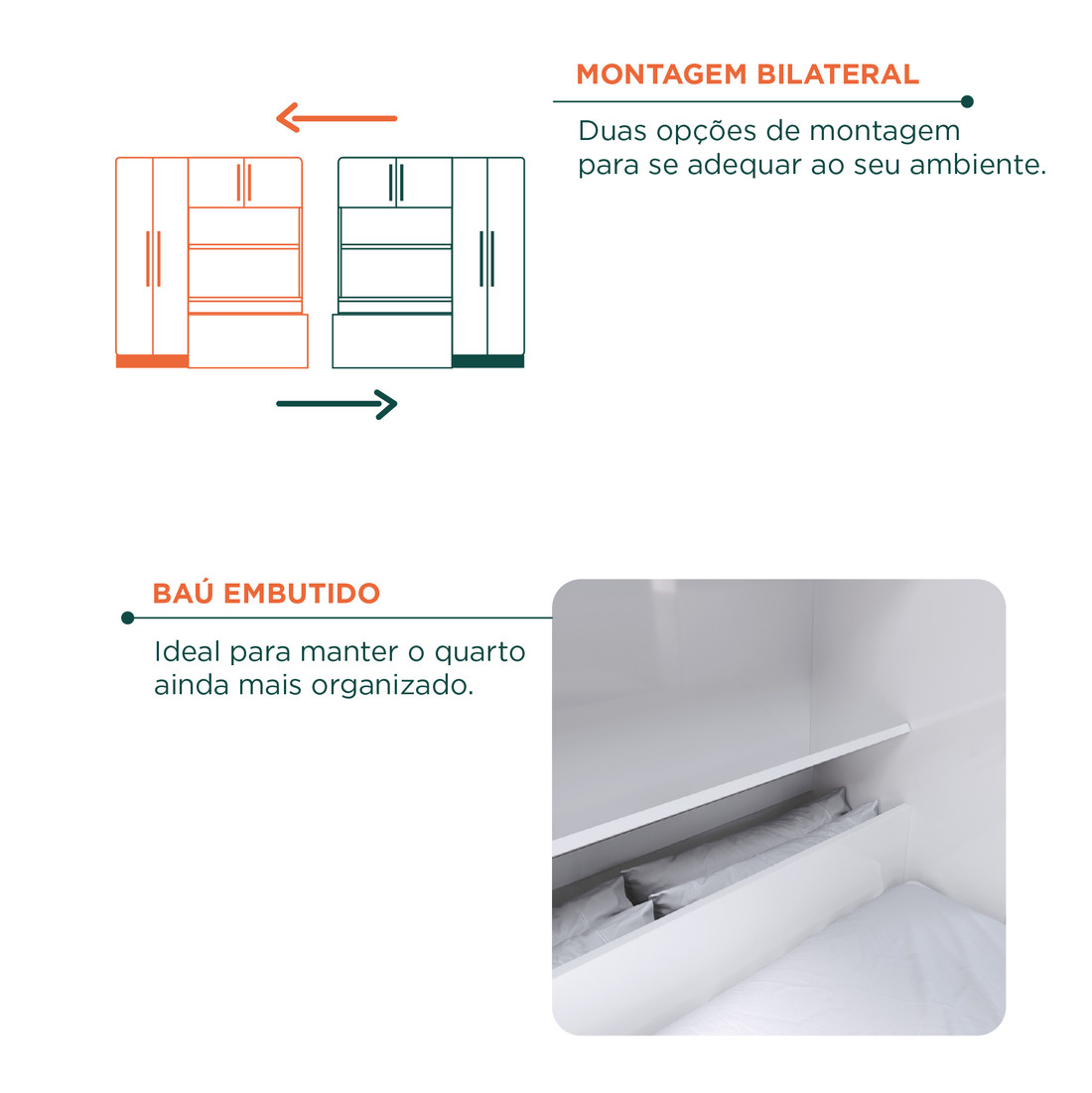 Guarda-Roupa Solteiro Com Cama 4 Portas MX Móveis Lisboa Branco/Rosa-Flex Guarda-Roupa Solteiro Com Cama 4 Portas MX Móveis Lisboa Branco/Rosa-Flex
