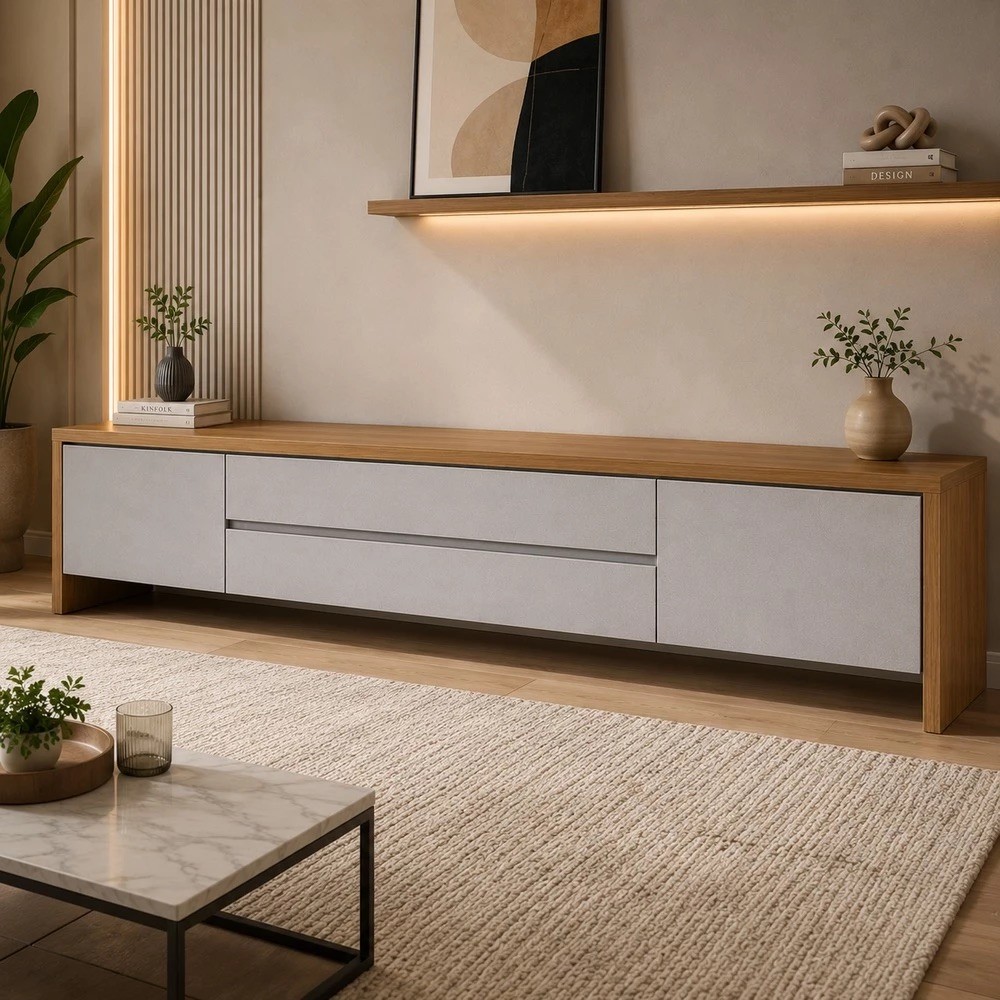 Rack Imcal Nord 2.2 100% MDF Off White/Cinamomo