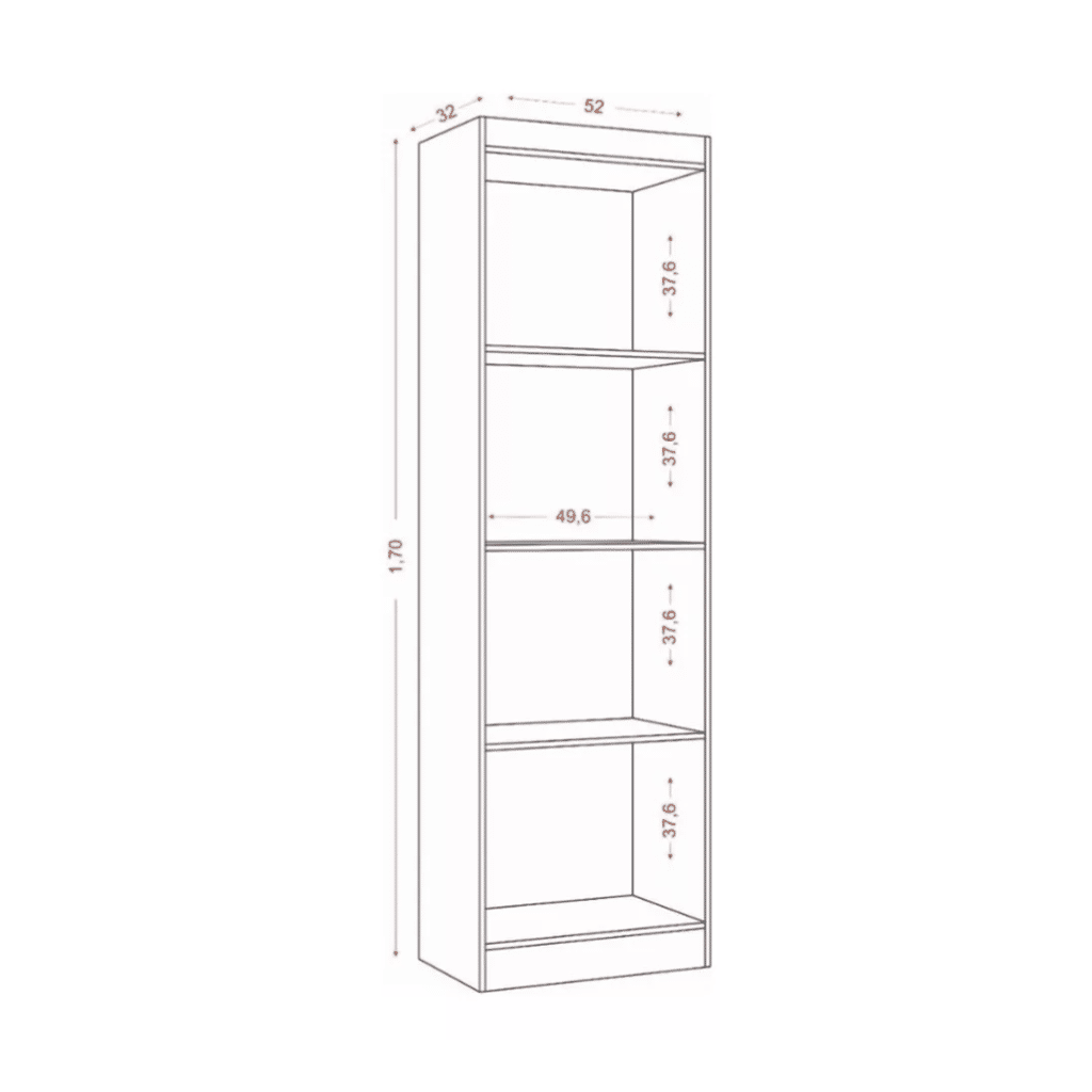 Armário Multiuso 2 Portas New Atacama/Grafite - Aramóveis Armário Multiuso 2 Portas New Atacama/Grafite - Aramóveis