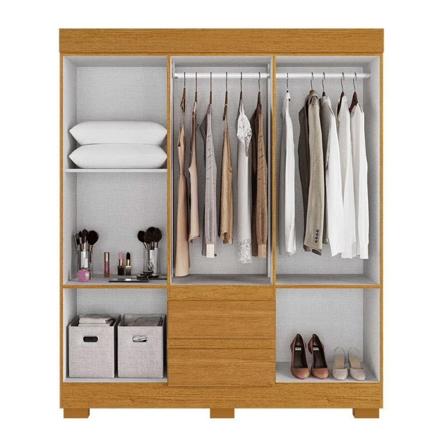 Guarda-Roupa Maya 6 Portas Cinamomo - Acp Móveis Guarda-Roupa Maya 6 Portas Cinamomo - Acp Móveis