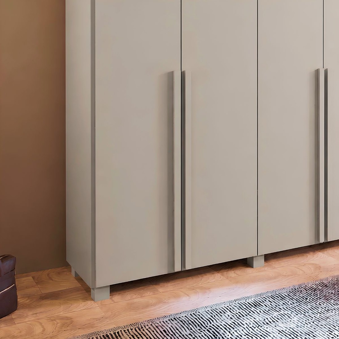 Guarda-roupa Casal 6 Portas 6 Gavetas Versati Bom Pastor 242cm - Bege