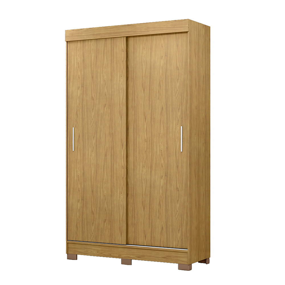 Guarda-Roupa Solteiro  2 Portas de Correr, Apiuna, Marrocos/Off White - MX Móveis Guarda-Roupa Solteiro  2 Portas de Correr, Apiuna, Marrocos/Off White - MX Móveis