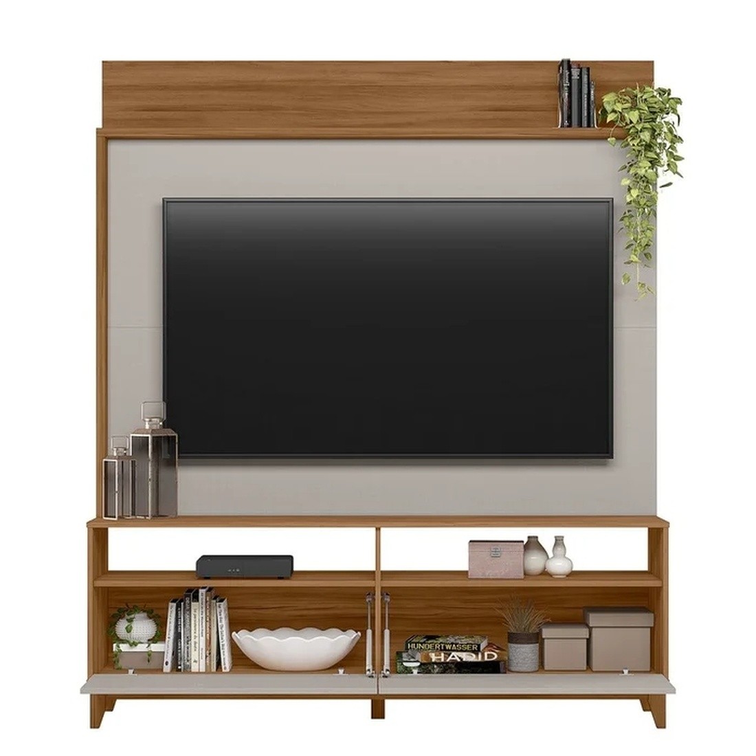 Estante Home Para Tv Até 65 Polegadas NT1300 Freijo/Off White Notável Móveis Estante Home Para Tv Até 65 Polegadas NT1300 Freijo/Off White Notável Móveis