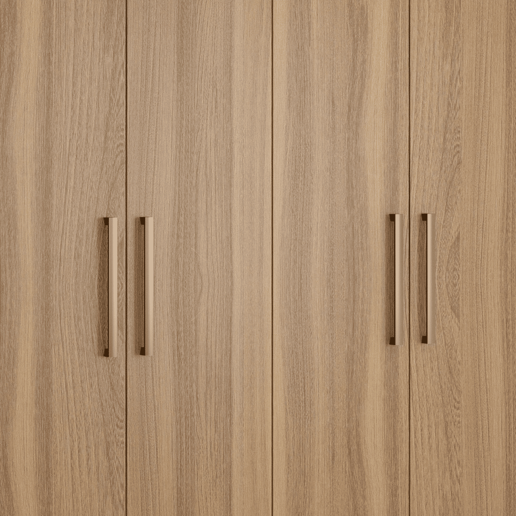 Guarda-Roupa Casal 6 Portas Pratico Amendoa - Demobile