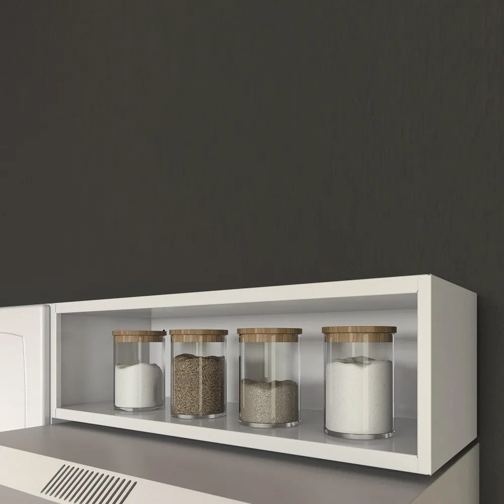 Cozinha compacta em Aço, Rose 7 Portas Branco - Itatiaia Cozinha compacta em Aço, Rose 7 Portas Branco - Itatiaia