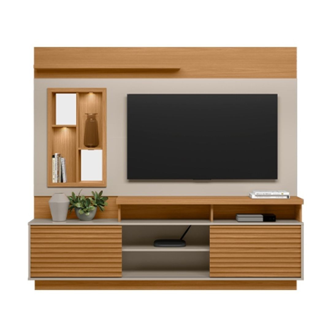 Estante Home Eldorado 2.0 para TV até 60 Polegadas – Linea Brasil – Nature/Off White Estante Home Eldorado 2.0 para TV até 60 Polegadas – Linea Brasil – Nature/Off White